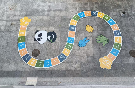 北碚地面游戏彩绘