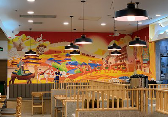 北碚商业空间彩绘介绍。