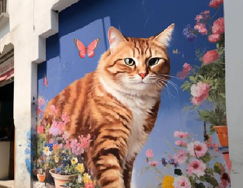 北碚自己绘制有个性的手绘墙