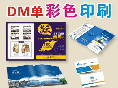 北碚单页印刷，色彩搭配简单。